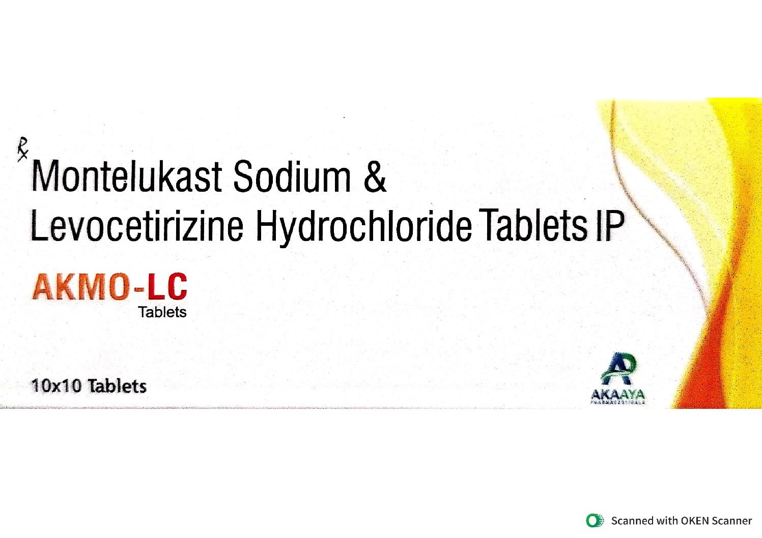 Montelukast Sodium & Levocertirizine Hydrochloride Tablets IP